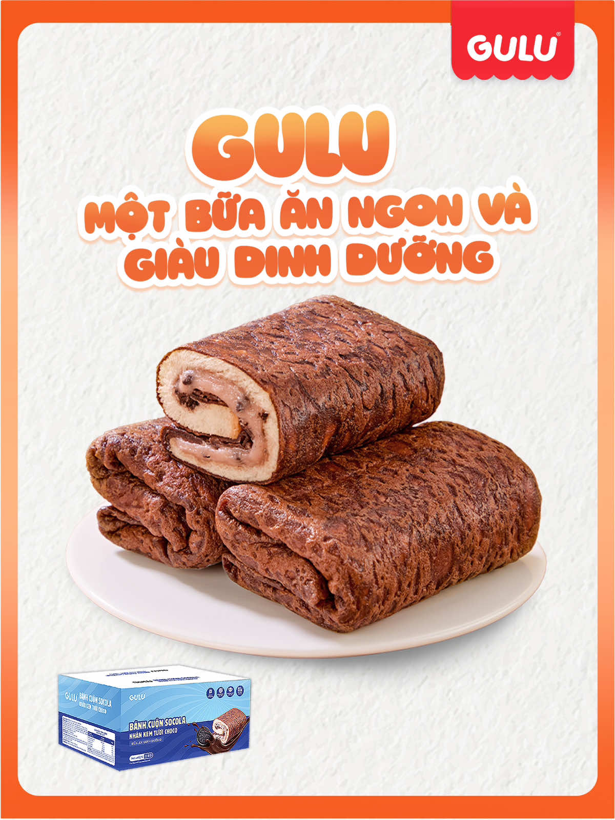 Bánh cuộn choco ngon quá các bác ơiii nhanh tay vô live Gulu tặng quà nha #gulufoods #banhcuongulu 