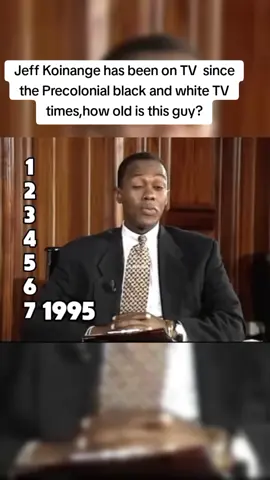 Jeff Koinange has been on TV  since the Precolonial black and white TV times. how old is this guy? #jeffkoinange #kenyantiktok #citizentv #fyp 