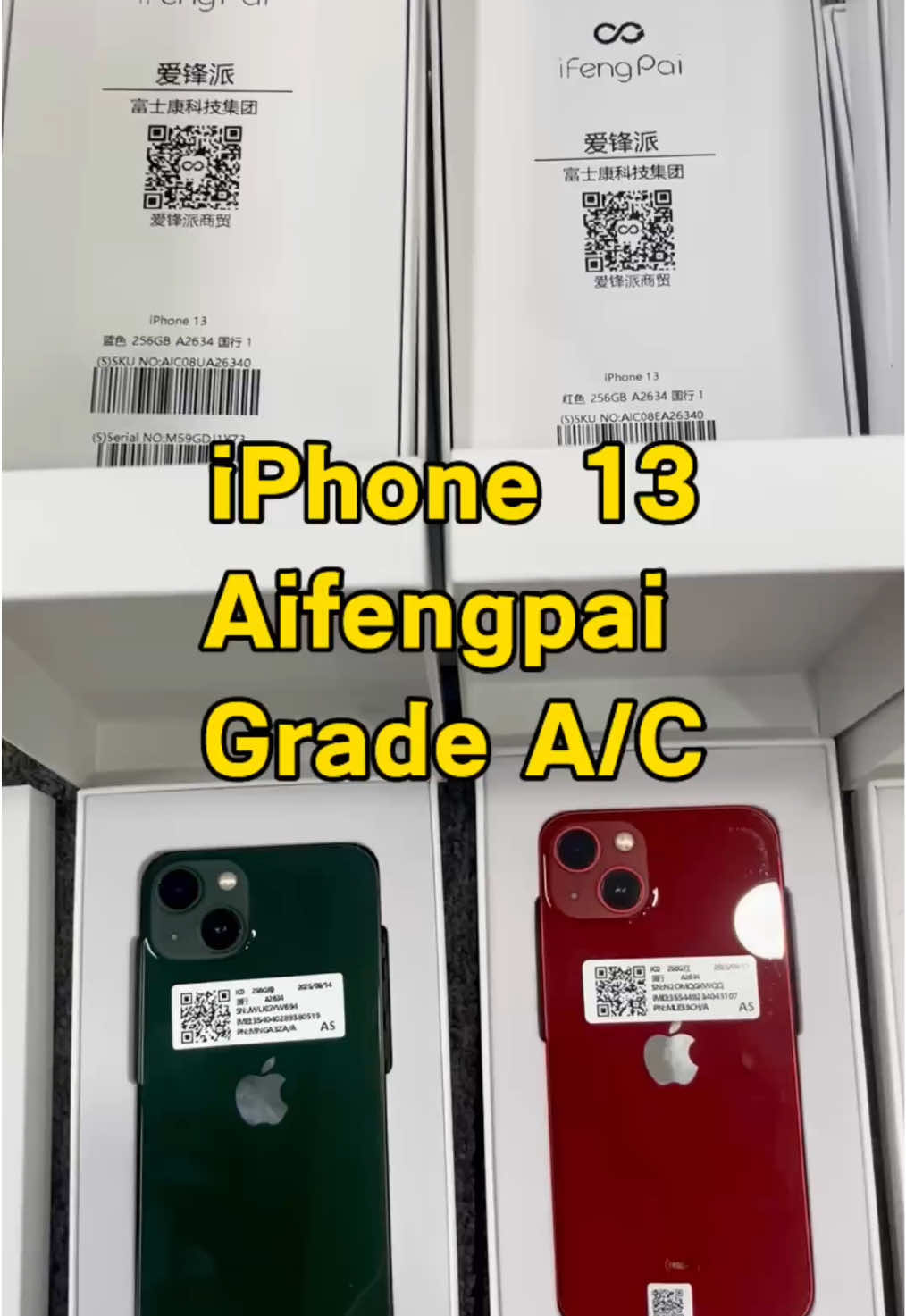 We have a large number of iPhone 13 and 16pro from Aifengpai. Aifengpai is an official Apple recycling company, so you don’t need to worry about quality issues.#apple #iphone #wholesale #iphone16 #iphone13 