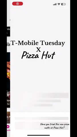 #pizzahut #pizzamelt #tmobile #Foodie 