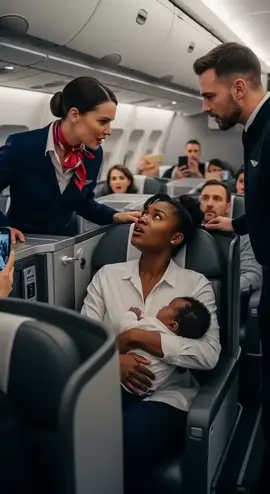 “Flight Attendant Mocked Black Mom—Didn’t See This Coming” What would you do if someone humiliated a mother holding her child—on a plane full of strangers? When a flight attendant crossed the line, one Black woman’s dignity revealed a truth so powerful it left the crew frozen in shock. #USA🇱🇷 #uk🇬🇧 #storytime #london🇬🇧 