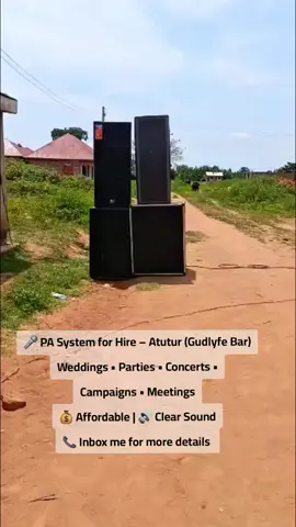 🎤 Public Address System for Hire 📍 Located at Gudlyfe Bar, Atutur Perfect for: ✅ Weddings & Introductions ✅ Parties & Concerts ✅ Meetings & Gatherings ✅ Campaigns & Rallies 💰 Affordable Prices | 🔊 Clear Sound | 🎶 Quality Experience 👉for bookings inbox me now #teso #tesotiktokers #radiosystems #Morrisvan 