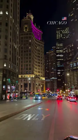 Chicago ♥️ #chicago #downtown #chicagodowntown #chicagoarchitecture #usa  Chicago, travel Chicago, winter road trip in Chicago, scenic city winter drive, snow drive, Trump International Hotel & Tower Chicago, London House Chicago