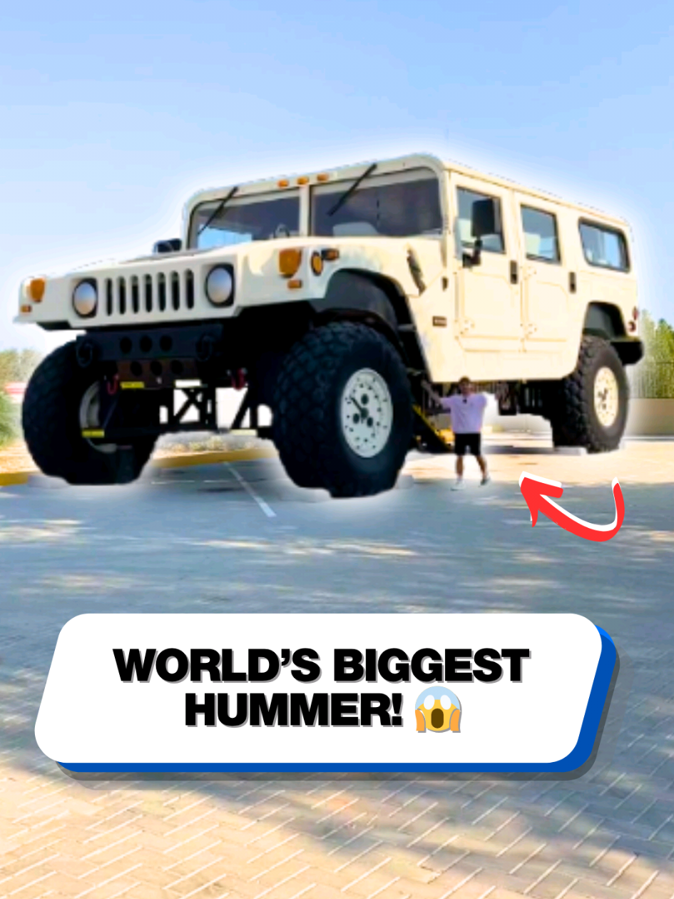 These tires are bigger than a person and cost $25,000! 😱 #hummer #bigcar #customcars #cartok #supercarblondie 