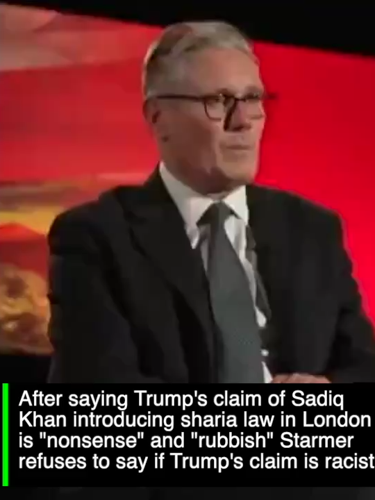 After saying Trump's claim of Sadiq Khan introducing sharia law in London is 