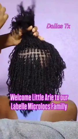 We are located in Dallas Tx  Text 214-372-9001 for questions Welcome Little Arie from Labelle Microlocs Family.  Wish you all the best in your Journey 💜💜💜#microlocsjourney #microlocs #microlocsinstallation #dallasmicrolocs #dfwlocs   