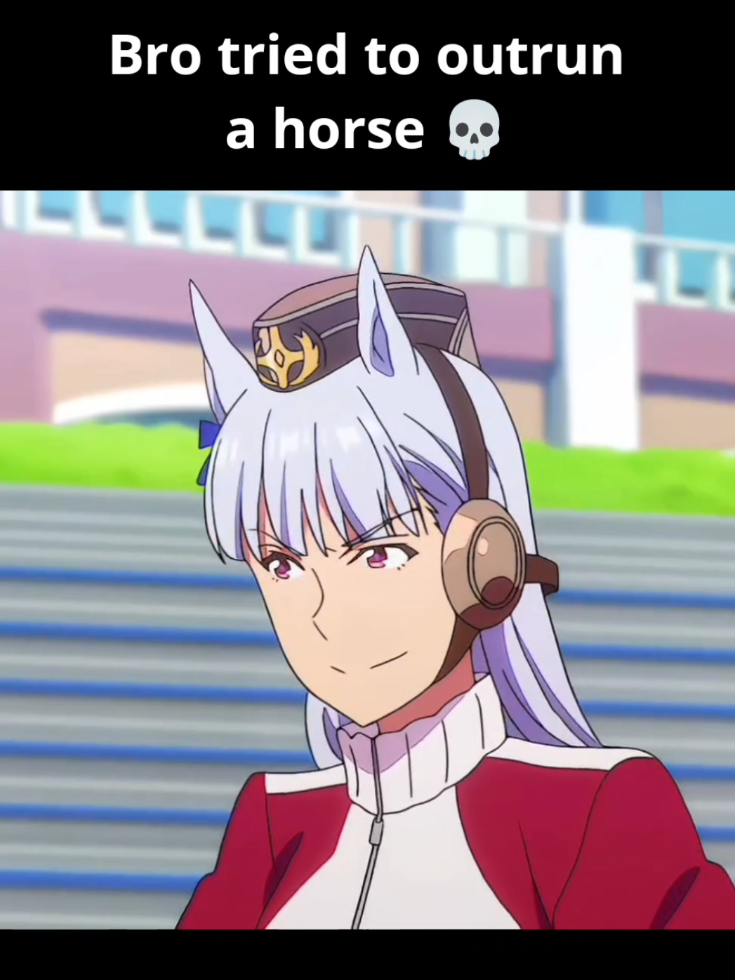 Not even normal horse, but RACE horse 🐎 #umamusume #umamusumeprettyderby #goldship #fyp #funny 