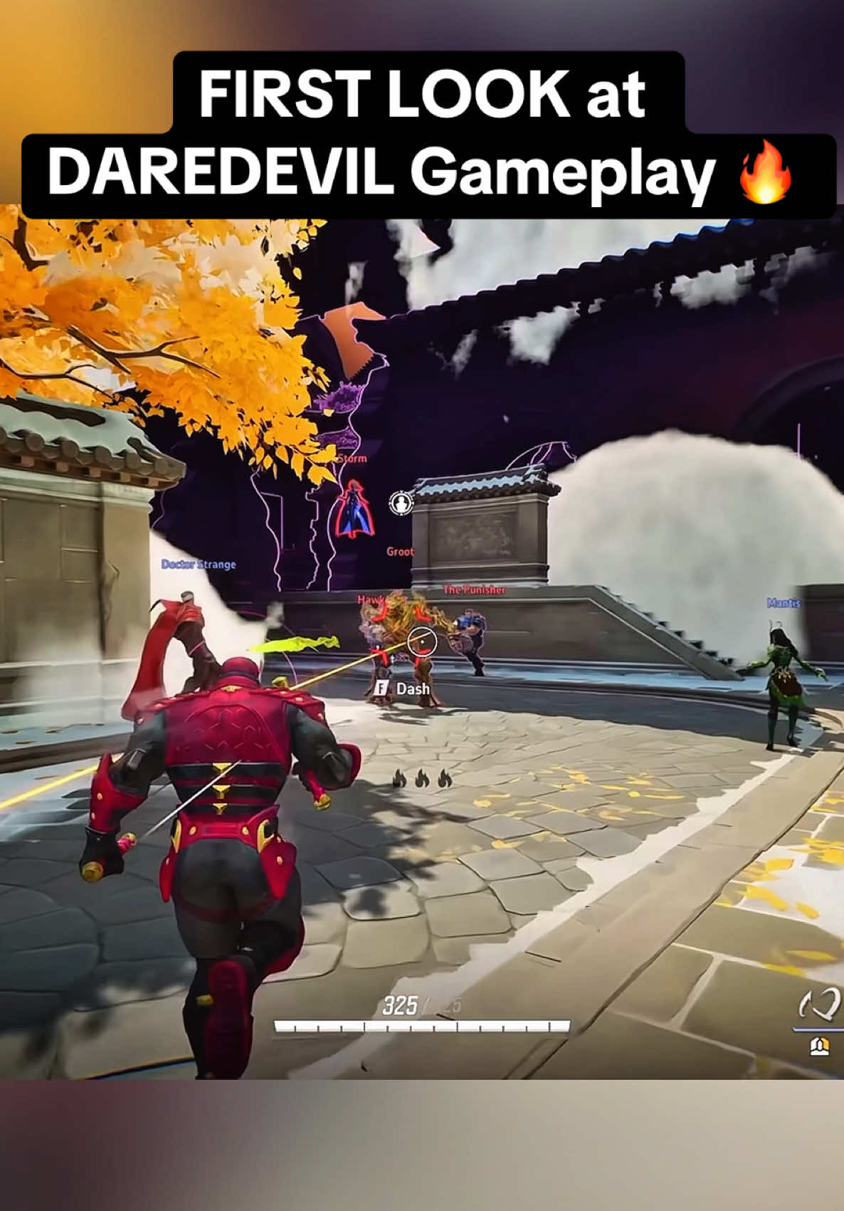 Here is a look at Daredevil Gameplay in Marvel Rivals! 👀 #marvelrivals #daredevil #mattmurdock #GamingOnTikTok #fyp 