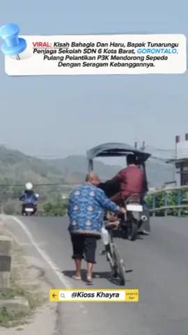 VIRAL: Kisah Bahagia Dan Haru, Bapak Tunarungu Penjaga Sekolah SDN 6 Kota Barat, GORONTALO, Pulang Pelantikan P3K Mendorong Sepeda Dengan Seragam Kebanggannya. #pppk  #P3kparuhwaktu #gorontalo 