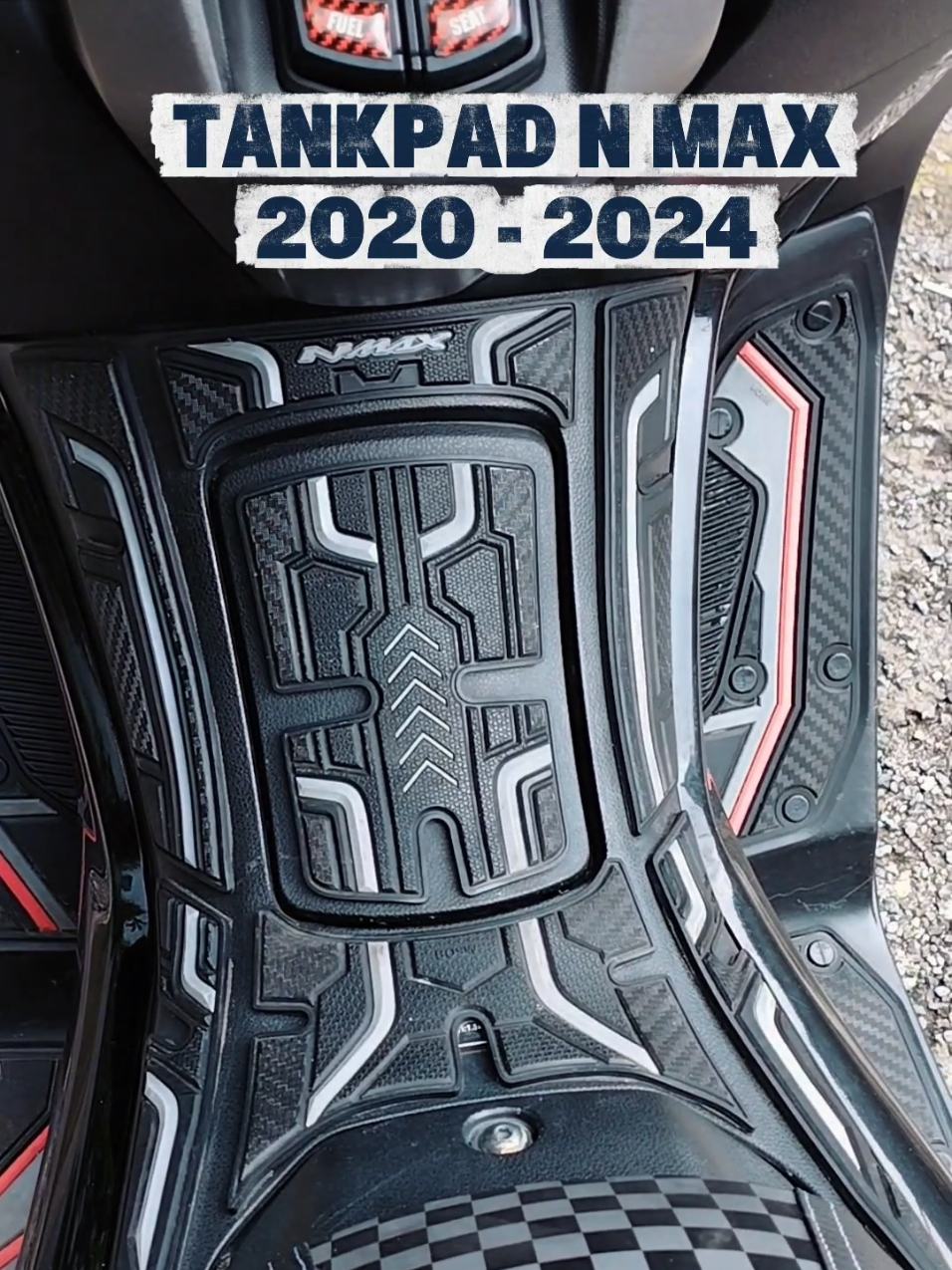 Tankpad Nmax 2020 - 2024 pelindung body bahan karet #nmax155 #tankpadnmax #aksesorisnmax 