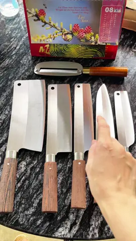 Bộ 6 dao thép trắng Nhật không rỉ #xuhuongtiktok #daonhabep #daotheptrangkhonggi #xuongdaoquocduong 