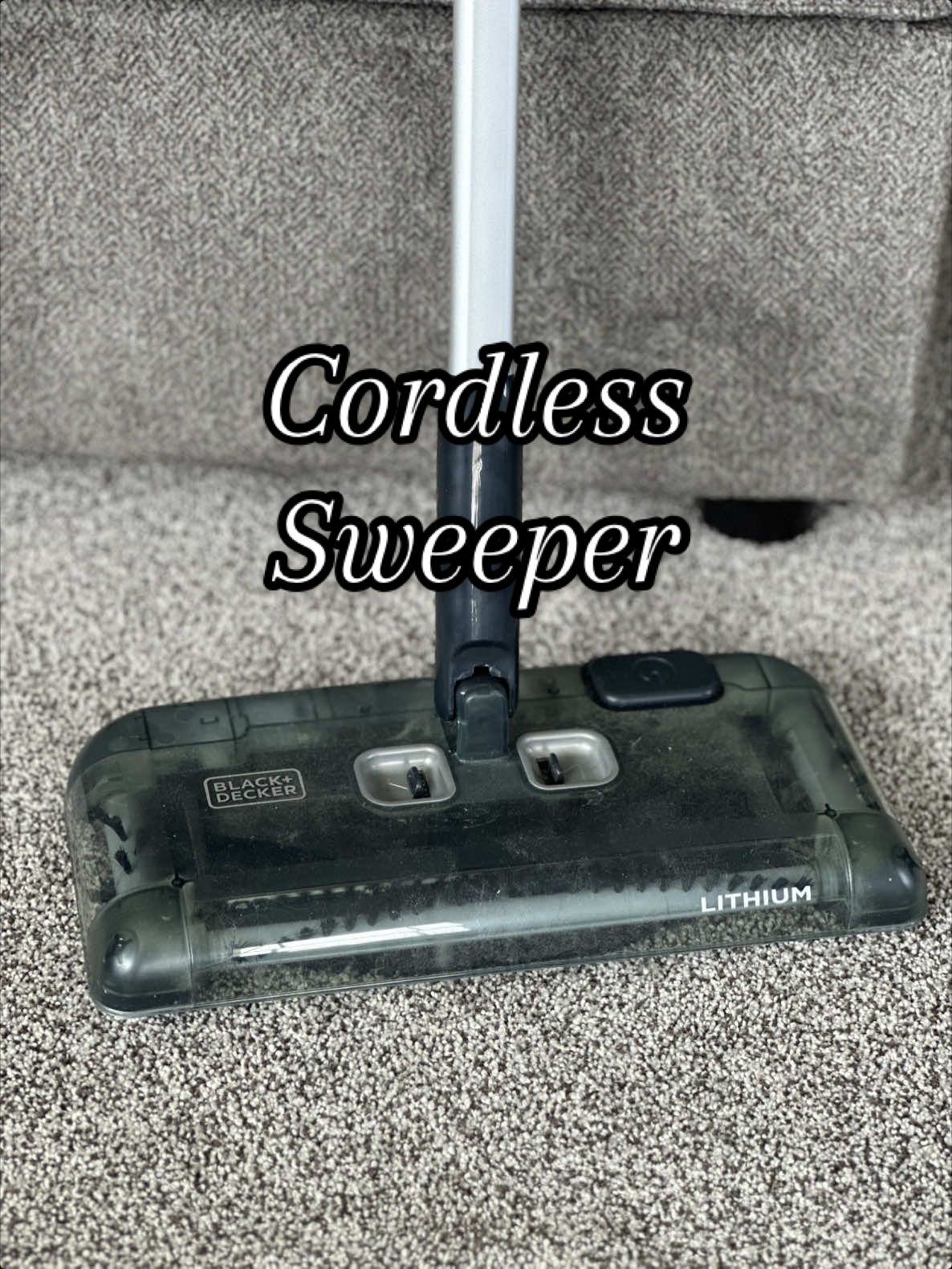 No more lugging out the big vacuum for hair, dust and crumbs!  The Black + Decker Sweeper is a must have! #sweeper #broom #cleaninghacks #floorcleaning #pethairremoval @QVC, Inc 