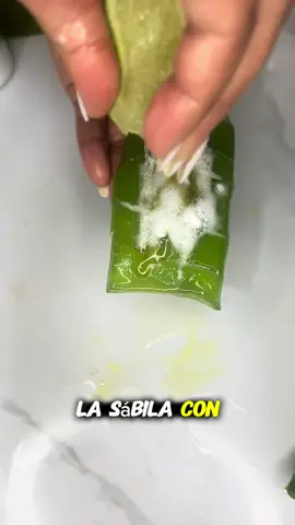 La sábila con limón #mascarilla #manchas #viral #video #parati 