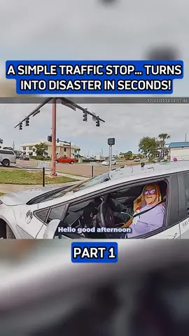 A Simple Traffic Stop… Turns Into Disaster In Seconds! P1 #bodycam #bodycampolice #police #cops #foryou 