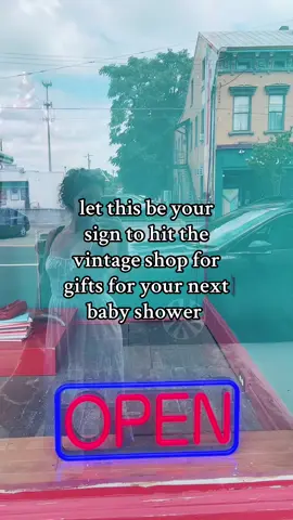 find a vintage store that has kids clothes and I promise you’ll find the coolest kids pieces that are amazing quality! Adding a couple of unique vintage items to a baby shower gift is my favorite hack.  #babyshowerideas #vintagefashion #vintageclothes #vintageshop #thrifting 