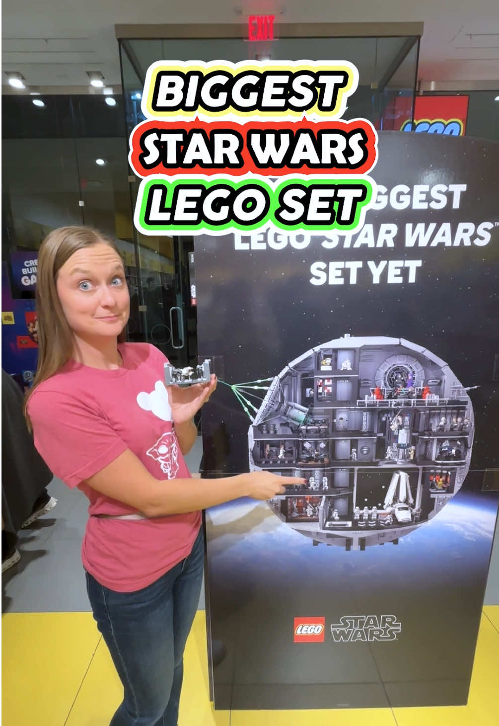 BIGGEST Star Wars LEGO Set Now Available! 🤯🧱(Death Star LEGO Set) LEGO has officially launched the biggest Star Wars LEGO set yet and we were there to celebrate! This is the new LEGO Death Star that features over 9,000 pieces and 38 mini figures! Let’s look at the store model together and also get a sneak peak at the box. Special thanks to the @LEGO ​⁠Group for inviting us out for the launch party! We had a great time celebrating! Would you add the new Death Star to your LEGO collection?!  #starwars #lego #legostarwars ​⁠#deathstar #hosted @Star Wars 