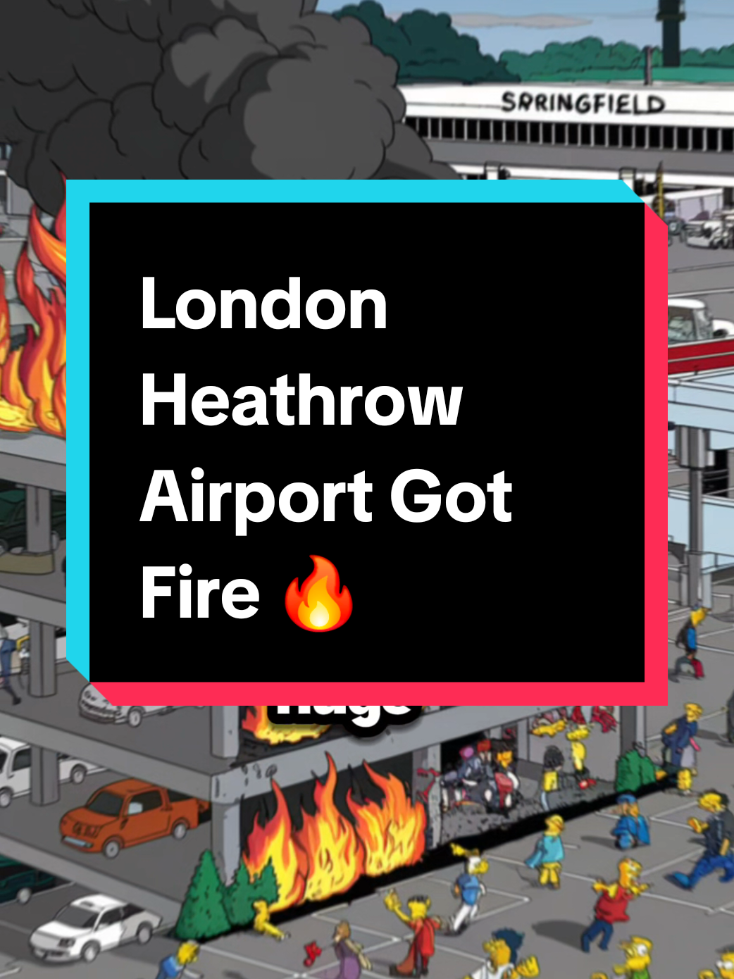Simpson predict London Heathrow Airport Got Fire 🔥 and chaos happenig everywhere  #london #airport #unitedkingdom #Simpsons #thesimpsons 