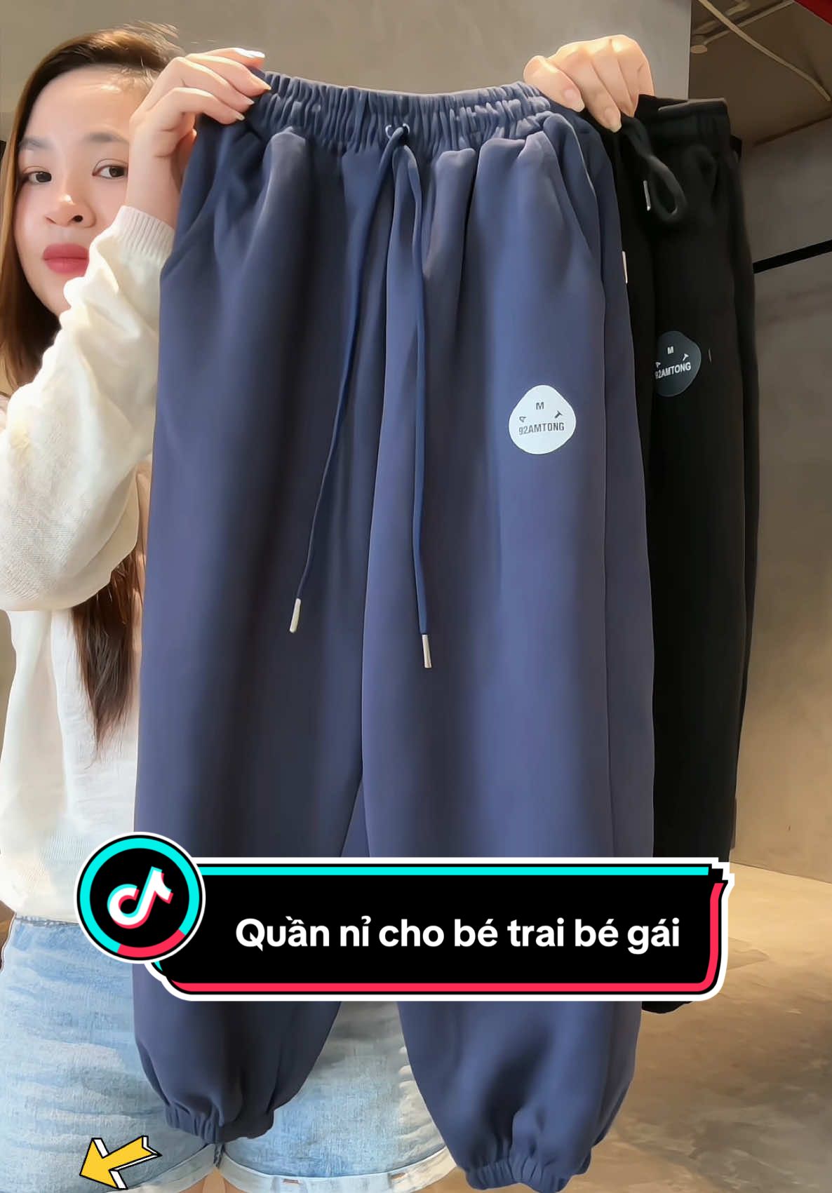 Quần nỉ đai cho bé trai bé gái chata nỉ 1 da đay dặn ấm áp. #megaoreview123 #quanbetrai #quanbegai #quannichobe #quanchobe 