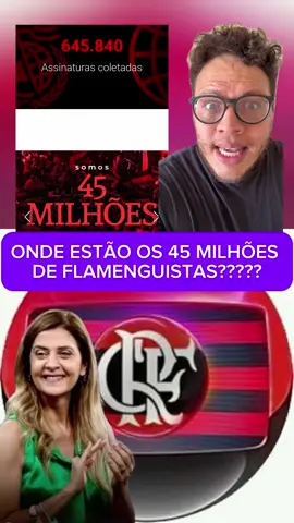 Flamengo sendo desmascarado pela sua própria torcida!! Lançaram uma campanha e não conseguiram bater 1 milhão !! Um clube que diz ter 45 milhões de flamenguista, baseado nas pesquisas da rede Globo!! 