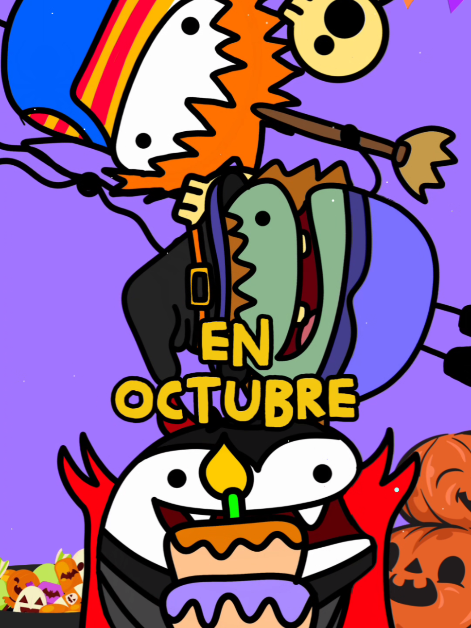 Feliz cumpleaños ✨️ 🎂 🎉🥳 A los que cumplen en octubre 🎃🧟‍♂️🧙‍♀️💜 Y que la pasen sabroso #felizcumpleaños #cumpleaños #Octubre 