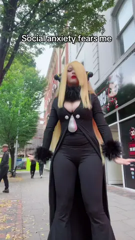 Filming in public is easy af for me 🤣 #cynthia #cosplay #pokemon #pokemoncommunity #pokemontcg 