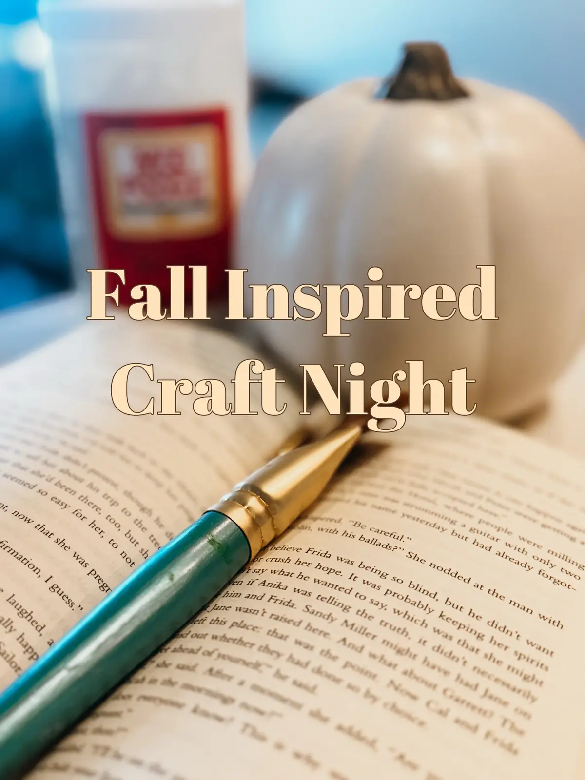 Instructions on the last slide!  #diycraftnight  #fallcrafts #pumpkindiy  #BookTok 