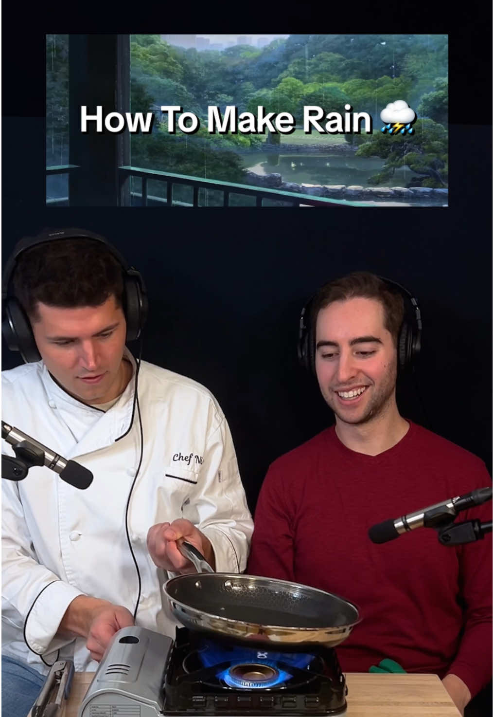 Cooking up rain sounds! Chef Nick joins me again to explore one of my favorite sounds — the sound of rain! Anime rain is so relaxing #soundeffects #food #steak #music #ghibli 