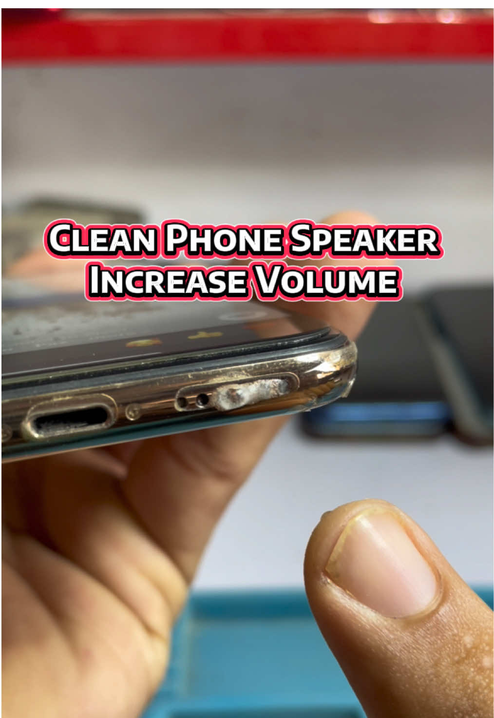 Cleaning Phone Speaker +100% Increase Volume #cleaning #tutorial #smartphonetricks #androidtricks 