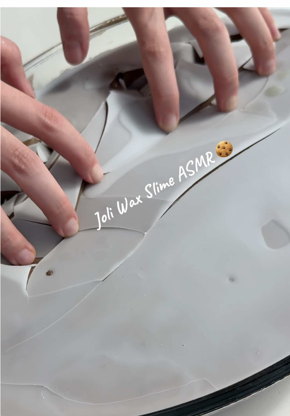 Butter slime coated with wax = extra crunchy & creamy ASMR heaven 🧈#SlimeASMR #ButterSlime #WaxCoatedSlime #CrunchySlime #fyp             