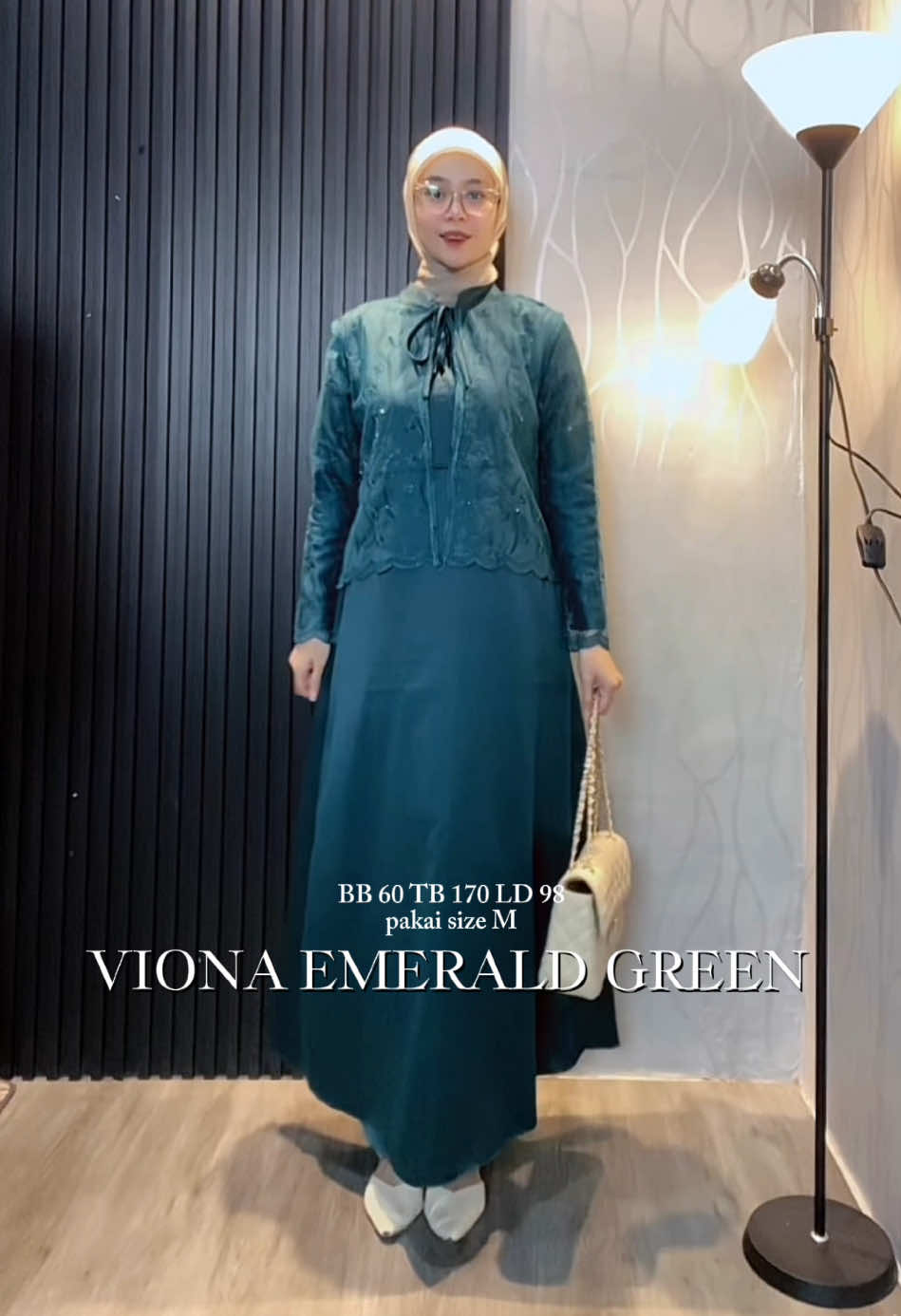 VIONA EMERALD GREEN💚 Yuk checkout ada FREE HIJAB di live
