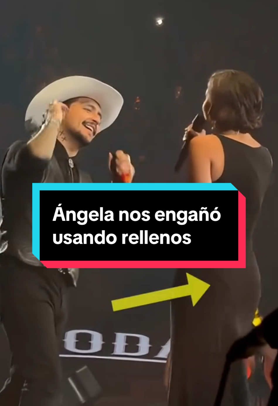 Ángela nos engañó usando rellenos #entretenews #latina #aguilar #nodal #cazzu