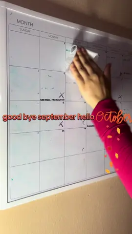 new month, new calendar deco🎃🍁 #october #fall #calendarideas #fallreset 