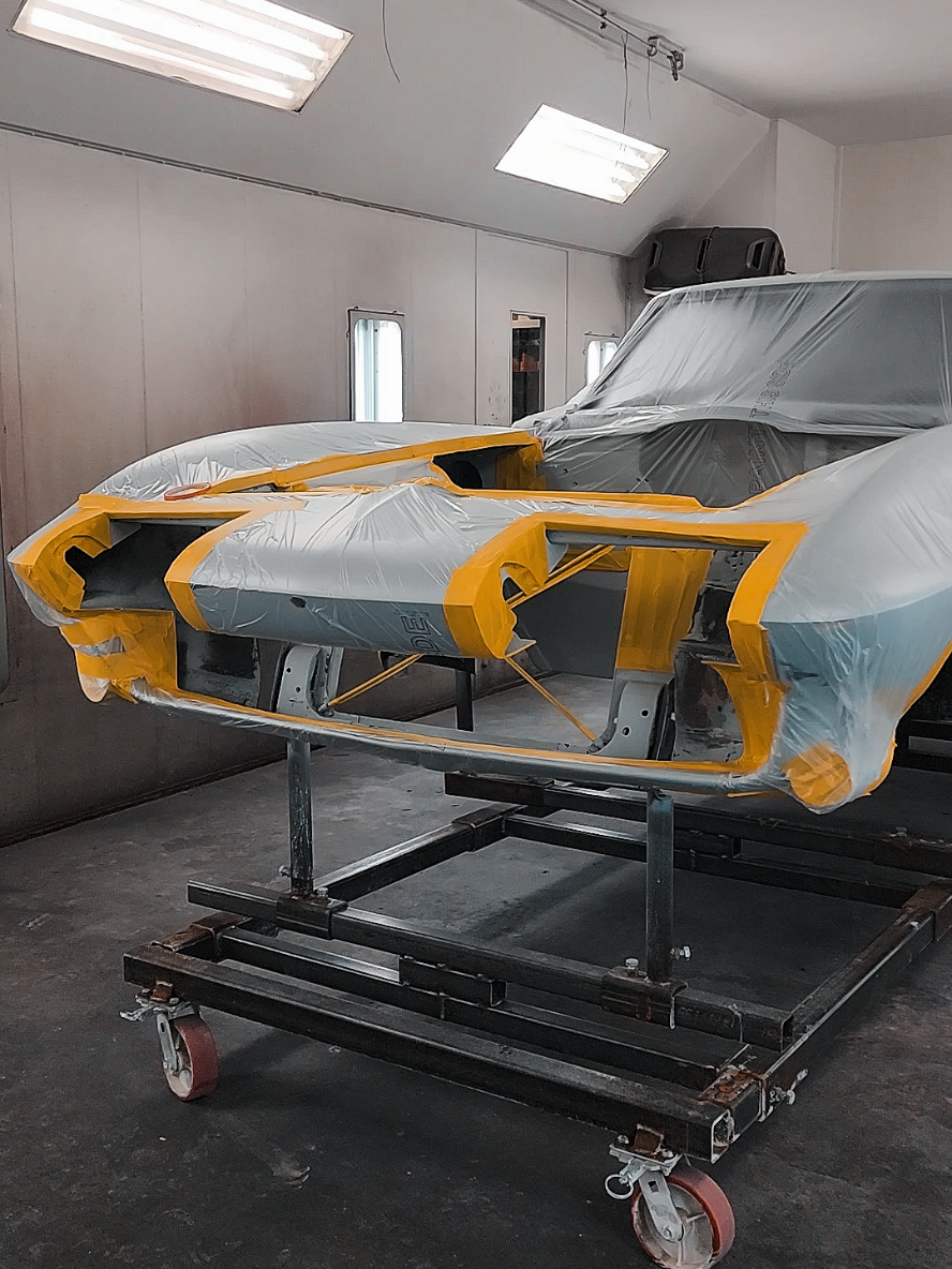 getting ready for that line-x undercoat #63corvette #ThompsonStreetCustoms #cope303 #corvette #restoration 