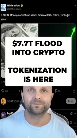 Wall Street just made a massive crypto move, seeking its next big opportunity! Money market funds are at a record high. Will it flow into tokenized products? #crypto #WallStreet #tokenized #BlackRock #VanEck