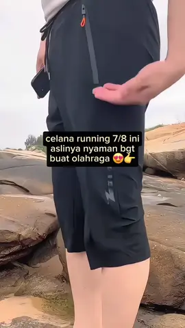 celana running 7/8 ini nyaman bgt buat dipakai olahraga atau buat sehari hari 😍 #celana7per8 #celanarunningpria #celanaolahragapria 