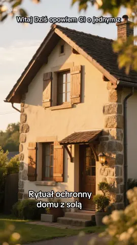 Oczyszczanie solą pod progiem” „Witaj. Dziś opowiem Ci o jednym z najstarszych i najprostszych sposobów ochrony domu przed złymi energiami – o rytuale z solą. Sól od zawsze była w wierzeniach ludowych symbolem czystości i siły. Wierzono, że tak jak sól nie gnije i się nie psuje, tak też potrafi odpędzić zło, które chciałoby zamieszkać w domu. Do rytuału potrzebujesz tylko zwykłej soli. Najlepiej gruboziarnistej, ale każda będzie działała. Najpierw otwórz okno lub drzwi, by dać ujście temu, co złe. Następnie weź sól w dłonie i zacznij od głównego wejścia do domu. Syp niewielką garść soli wprost na próg, mówiąc: Jak sól nie gnije, tak i zło tu nie ostanie. Jak sól chroni, tak i dom mój chroniony zostanie. Potem przejdź po wszystkich kątach w mieszkaniu lub w izbie. W każdym rozsyp odrobinę soli i powtarzaj szeptankę: Sól w kącie, zło precz. Sól w kącie, światło wejdź. Kiedy skończysz, stań na środku pomieszczenia i zrób znak koła ręką, wyobrażając sobie, że sól połączyła się w krąg ochronny. Ten rytuał dawniej robiły gospodynie przy nowych domach, przy ważnych świętach, a także wtedy, gdy ktoś podejrzewał, że złe oko lub zła myśl krąży wokół rodziny. Sól rozsypaną w kątach możesz zostawić na siedem dni. Potem zamieć ją i wyrzuć daleko od domu – najlepiej na rozstaje dróg albo do bieżącej wody. Twój dom został oczyszczony i zabezpieczony. Prosty gest, a tak wielka siła. Niech światło i spokój zamieszkają w Twoich progach.”