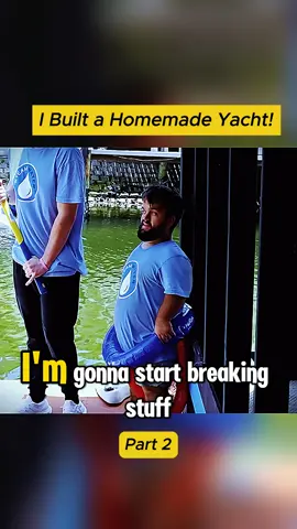I Built a Homemade Yacht! Part 2  #foryoupage #vlogs #trendingnow #viral #mrbeast 