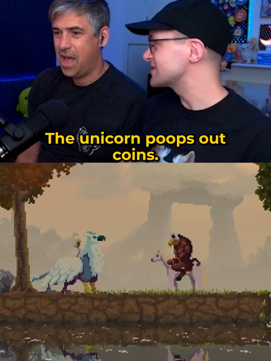 I guess just call me Griffin Bird Head Rider, and my husband, Hoss. #ad Play #kingdomtwocrowns for FREE on Steam & Xbox from Oct 9th-12th, & check out the Coronation Week Sale until Oct 23rd! @kingdomthegame  #ad #cozygames #coopgaming #gamingclips