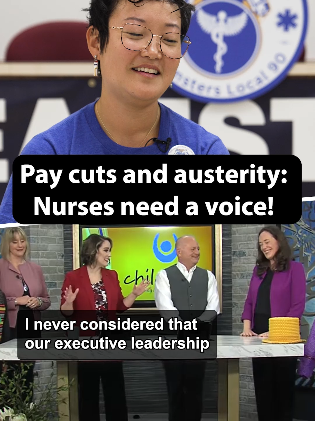 When faced with unexpected pay cuts and looming austerity, Des Moines nurses at UnityPoint hospitals are organizing a union with Teamsters to stand up for what they deserve.