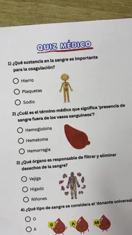 QUIZ MÉDICO 🩺 ¿Aciertas 7/7? #quizmedico  #especialidadesmedicas  #espanol #españa #LearnOnTikTok 