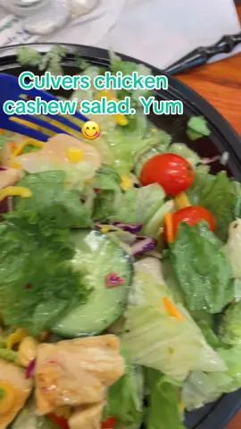 #culvers #lunch #salad #fyp #letseat 