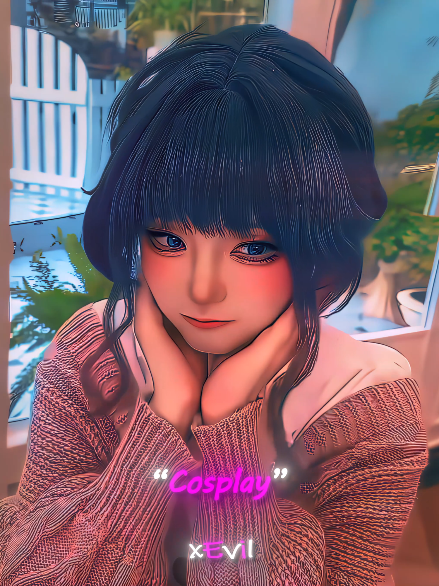 Waguri cosplay 💓 #anime #kaoruhanawarintosaku #wagurikaoruko #waguri #bakerysqd #cosplay #animeedit
