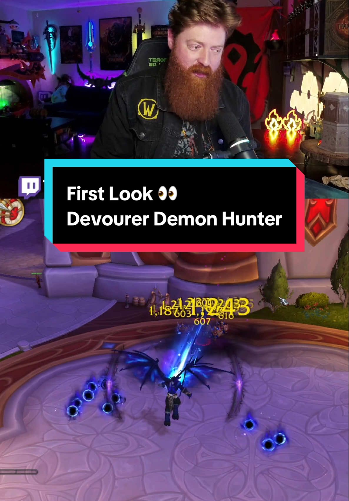 I got an early look at World of Warcraft: Midnight Alpha & the new Devourer Demon Hunter Spec! #WorldofWarcraft #warcraft #gaming #touchpadwarrior #midnight 