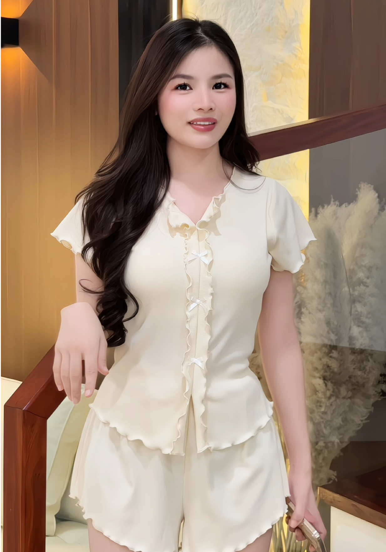 Bộ ngủ thun tăm viền cách điệu, bộ ngủ nữ, bộ mặc nhà #bongu #bomacnha #bodongu #aothun 