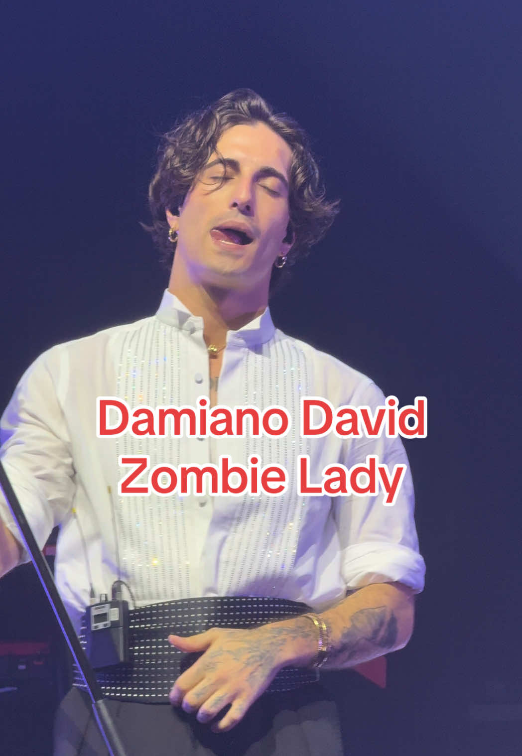 @Damiano David performing Zombie Lady at night 1 London Roundhouse - 28.09.2025 #damianodavid #fyp #concert #damianodavidedit #zombielady 