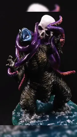 I made Godzilla fighting a Giant Zombie Octopus! #godzilla #octopus #zombie #polymerclay #northoftheborder 