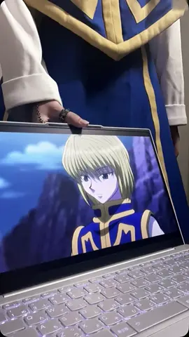 ⛓️…目の前の私より、板の中の私の方がいいのか？ #hxhcosplay #kurapikacosplay #fyp #ハンターハンターコスプレ #クラピカコスプレ 