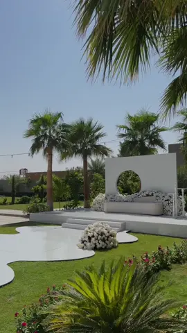 تنسيقنا اوت دور لحفل زواج عروستنا ساره ابالخيل🤍🌴 #زواج #القصيم #تنسيق #شبكة #حفلات 