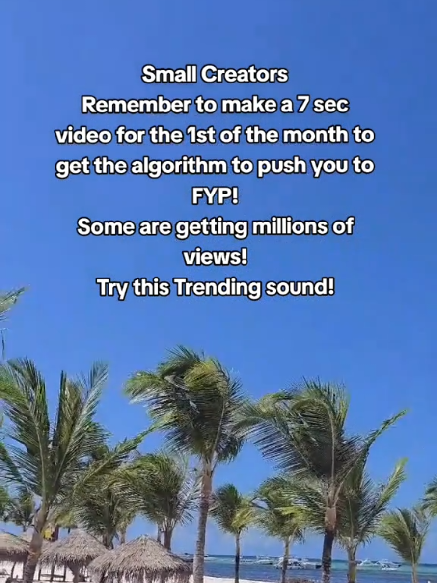 It's the 1st of the month post your a second video with a trending audio! #trendingvideo #trendingsound #contentcreator #trending 