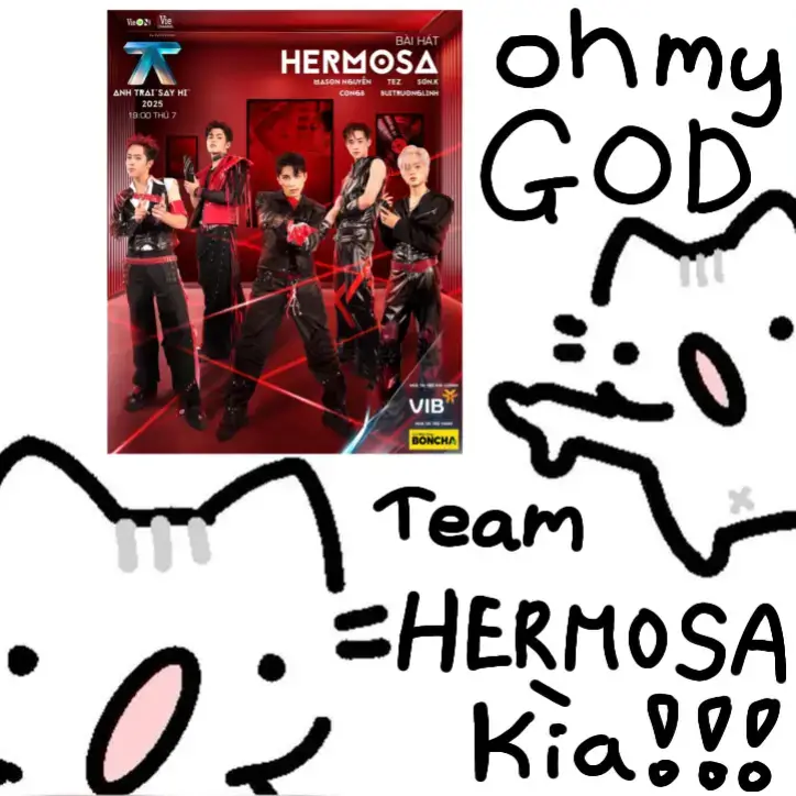 Mờ ê mê cái team nàyy, visual đỉnh nócccc #fyp #anhtrai #anhtraisayhi #hermosa #art 
